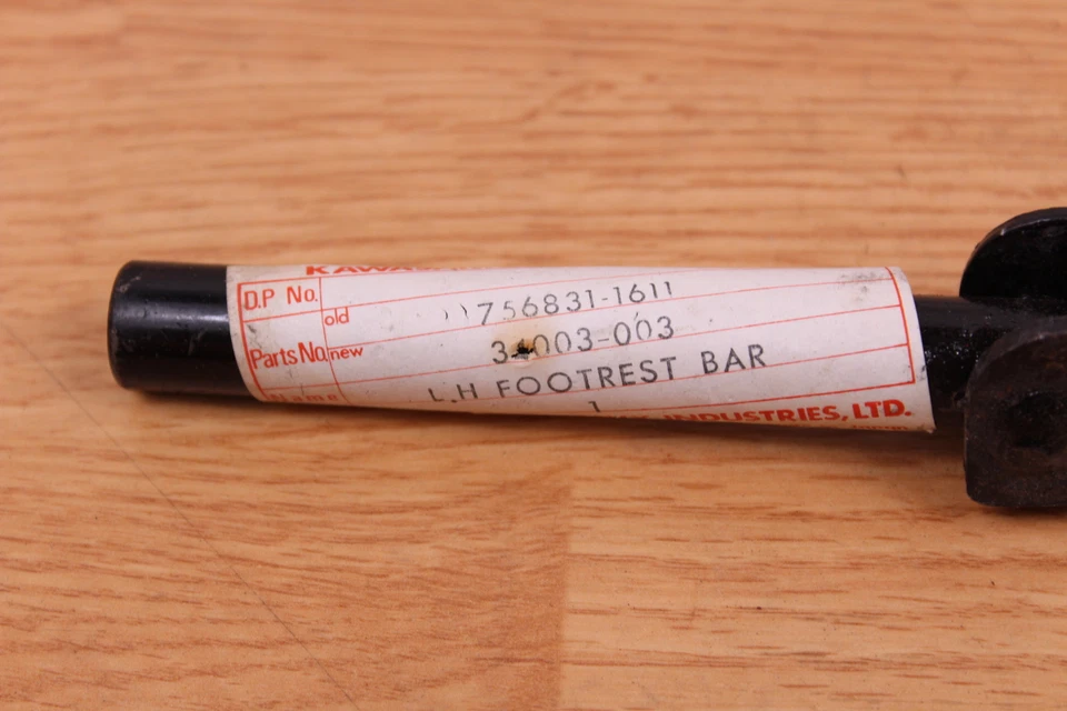 1968-1970 KAWASAKI F3 BUSHWHACKER NOS LEFT FOOT PEG / FOOTREST BAR - Image 2 of 4