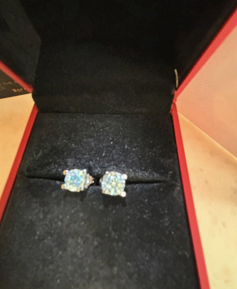 Lab-grown diamond stud earrings for a sparkling touch-image