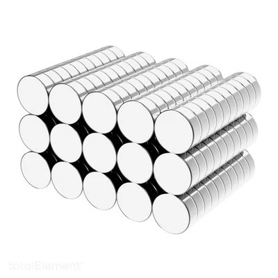 6 x 2 mm Neodymium Rare Earth Permanent Disc Magnets N52 (150 Pack) - Image 1 of 2
