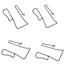 4 PCS Replacement Belt Clip For shure PGX1 SLX1 PGXD1 UC1 FP5 Wireless Bodypack