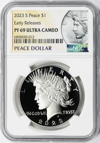 2023-S Proof $1 Peace Dollar NGC PF69 Ultra Cameo Early Releases