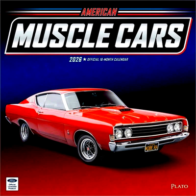 AMERICAN MUSCLE CARS -2026 Wall Calendar 12
