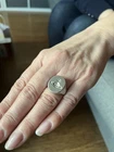 Vintage Vivienne Westwood Silver 925 Hallmarked Signet Ring Orb Design Boxed N