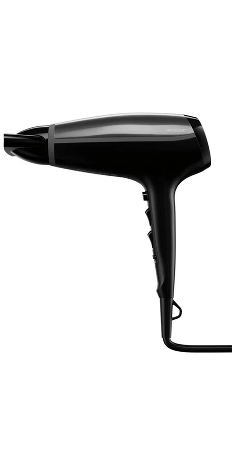 SILVERCREST® Haartrockner Föhn schwarz/grau 2400 Watt Diffusor 3 Heizstufen