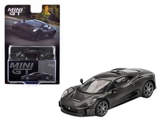 Mini GT MGT00997 1/64 Jaguar C-X75 "Test Car" Black Carbon Limited