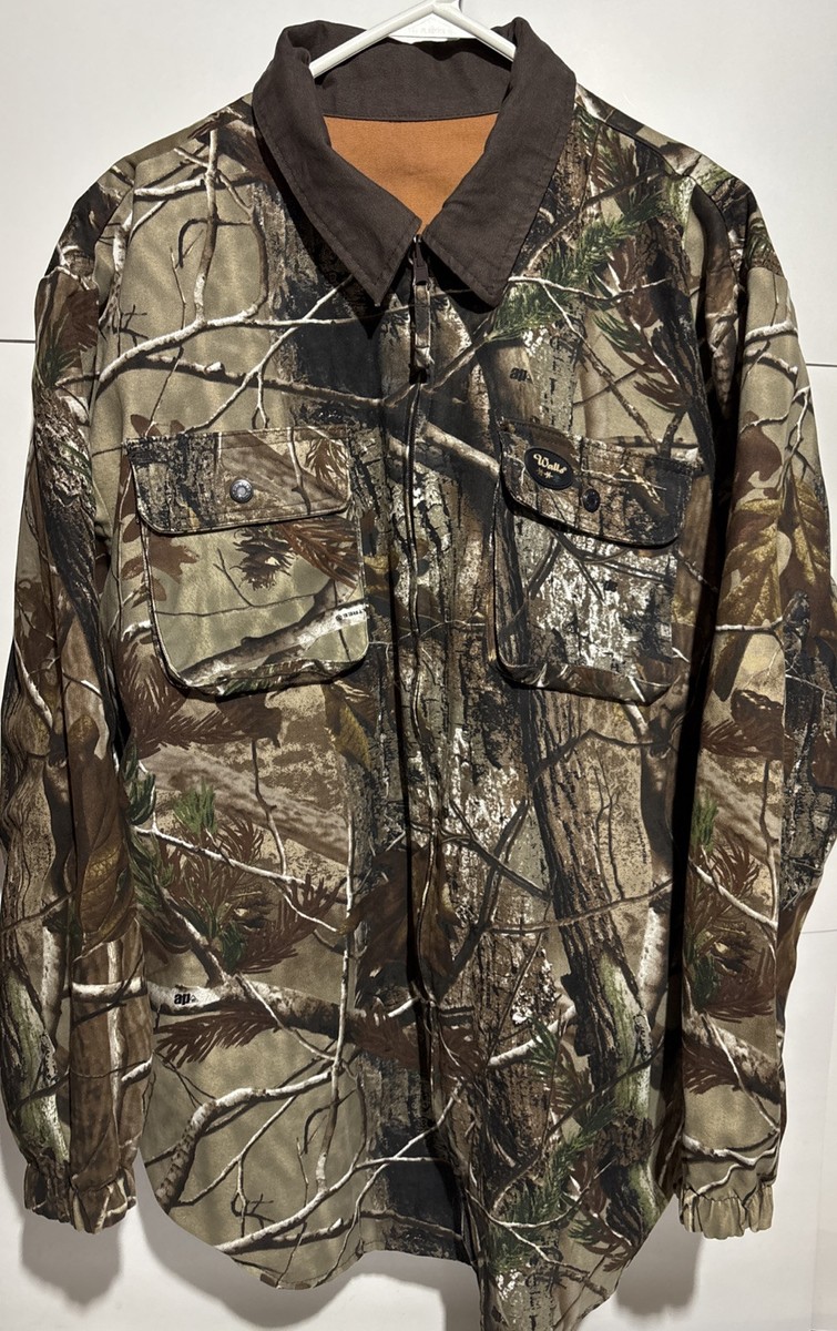 トップス 90's-00's walls real tree hooded jacket Vintage 90's Walls Woodland Realtree Camo Canvas Hooded Work