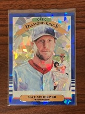 2019 MAX SCHERZER OPTIC BLUE CRACKED ICE REFRACTOR FOTL /7 🔵 DIAMOND KINGS HOF