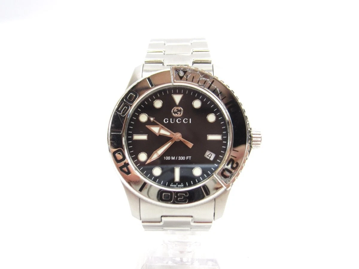 Montre à quartz fissurée GUCCI Diver 126.2 YA126277 UP3815 d'occasion