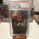 2020 Panini Select Patrick Mahomes II #130 Blue Prizm Die-Cut PSA 10