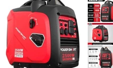 2500-Watt Gas Powered Portable Inverter Generator, CO Sensor, Super 2500W-CO