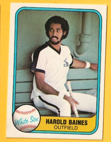 1981  FLEER HAROLD BAINES  ROOKIE   #346  NRMT  WHITE SOX  HOFer