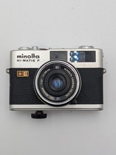Minolta Hi-Matic F 35mm Rangefinder Film Camera w/ Film Loaded Untested AS-IS