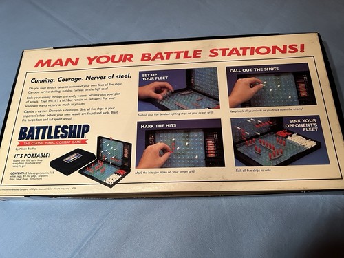 Milton Bradley Vintage Battleship Game 1990 - 100% Compl/Instruct. not original - Picture 2 of 10