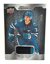William Eklund 2023-24 Upper Deck Engrained Ebony Premium Memorabilia #17/35