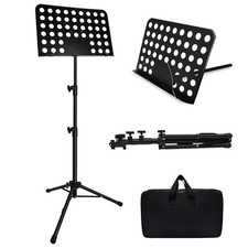 57IN Sheet Music Stand, Tall Music Stand for Sheet Music High Stability, Adju...