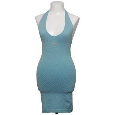 Iets Frans, Neckholderkleid, Größe: S, Blau/Grün, Streifen, Damen #smw