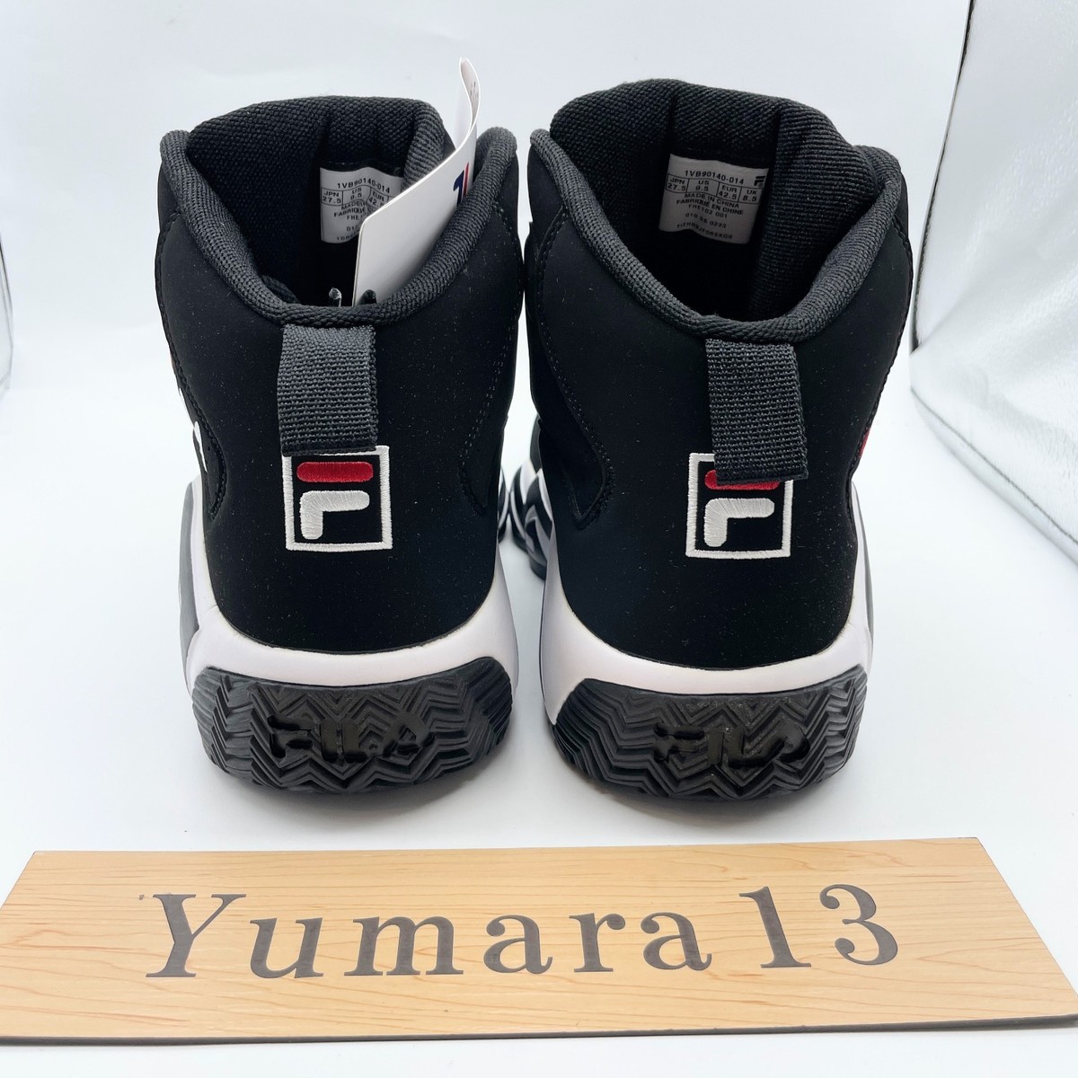 FILA MB Mashburn Basketball Black White FHE102001 Men's Size | eBay