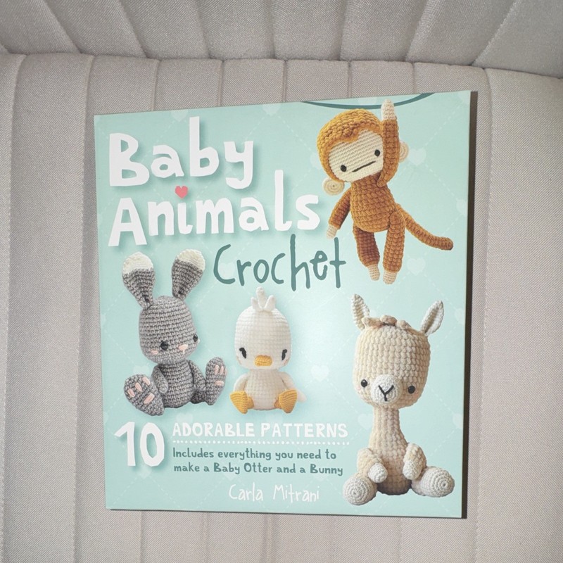 Crochet Kit for BABY OTTER & BUNNY plus 8 additional Animal Patterns