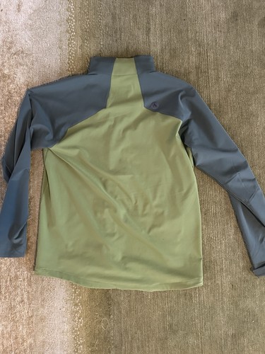 MARMOT Men's Size XL Green Gray Lightweight Jacket Green Soft Shell Pockets - Picture 5 of 5