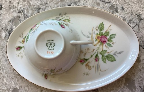 Thomas R Rosenthal Germany Teacup Snack Tennis Breakfast Set 7470 Rose Floral - Picture 11 of 16