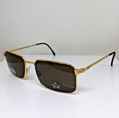 New Vintage GIANFRANCO FERRE GFF 94 Sunglasses GFF 94/S C. 001 Gold Italy 54mm