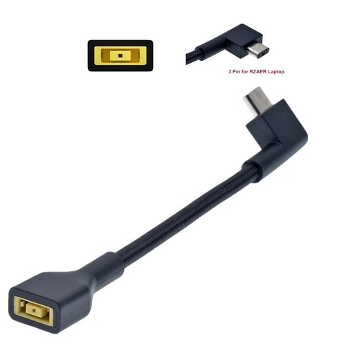 18-20V/230W DC Square Female To 3 Pin Converter Laptop Charging Cable For Razer - Afbeelding 4 van 10