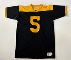 Rare Vintage World Jai Alai Jersey post 5 #44. Size L. Iconic Yellow/ Black
