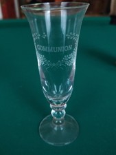 Verre de communion  à Pied gravé