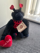 Boyds Bears Plush Gorilla Kirby Lovebug Red Heart Ladybug with Tag 82044