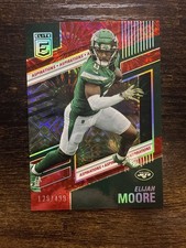 ELIJAH MOORE 2022 Panini Donruss Elite #57 Aspirations Red /499 New York Jets WR