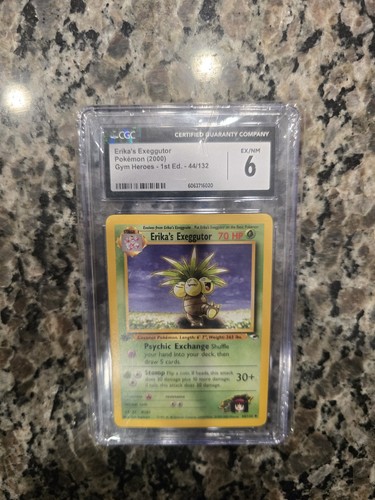 Erika's Exeggutor (1st Edition) graded CGC 6 for sale on eBay
