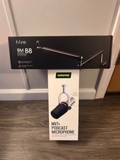 Shure MV7 Podcast Dynamic Microphone For Podcasting, Streaming Recording, White