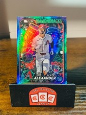 2024 Topps Holiday Metallic Blue Tree #H69 Blaze Alexander RC Diamondbacks JS