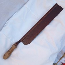 Vintage Saw workshop tools Iron Blade Wood Handle Carpentry Tool