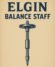 SB8A: Vintage ELGIN Balance Staffs - Select Size 3/0 to 18s - NOS Free Shipping