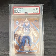 2024 Panini Phoenix Josh Allen #86 Bronze PSA 10 Serial Numbered /75