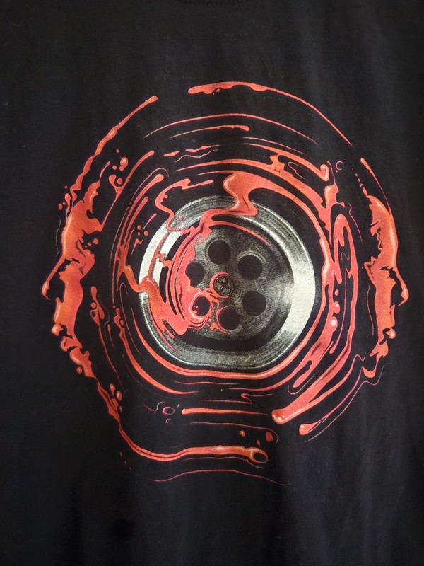 Alfred Hitchcock Psycho Drain T-SHIRT L Large Mens Classic Horror Gildan