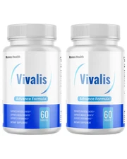 (2 Pack) Vivalis for Men ed Male Health Pills to Boost Energy & Vitality