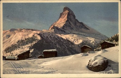 Matterhorn Le Cervin vintage postcard q146