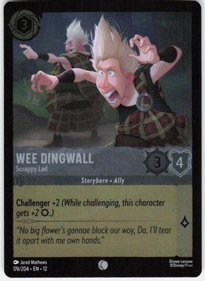 Wee Dingwall Scrappy Lad Foil 176/204 Wilds Unknown Disney Lorcana