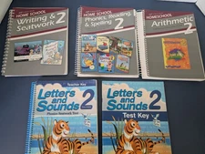 ABeka 2nd Grade Lot Of 5 phonics, reading, spelling, Letters Writing Arithmetic