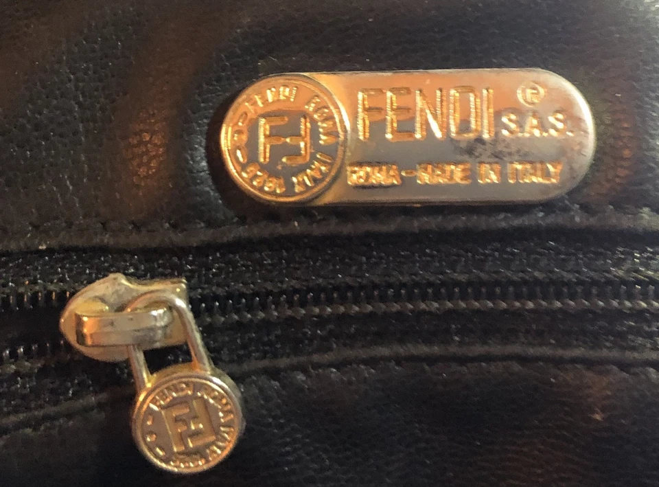 Bolso cubo Fendi vintage años 70 tejido de cuero Foto 2 de 4