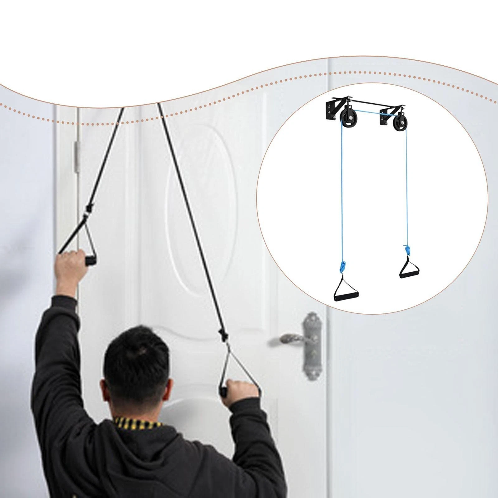 over The Door Shoulder Pulley Easy to Install Professional Physical Comfortable