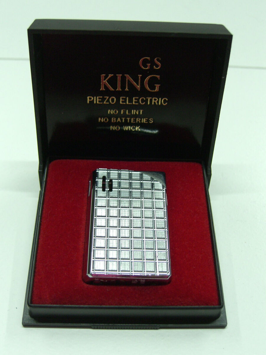 1970'S VINTAGE KING GS PIEZO ELECTRIC LIGHTER MIB MINT NEW 1970'S VINTAGE KING GS PIEZO ELECTRIC LIGHTER MIB MINT NEW
