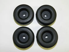 (4) Cargo Trailer Ramp Door Replacement Black Rubber Bumper 2.5" Round w/hole