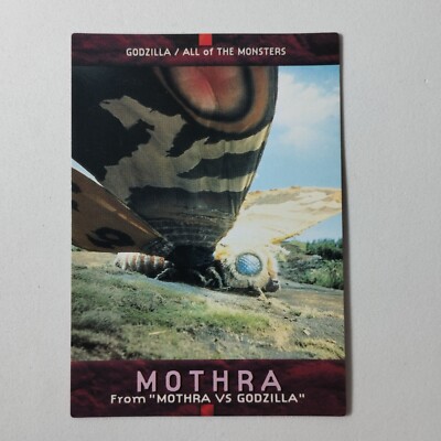 Godzilla Carddass 1996 - #8 Mothra From Godzilla vs Mothra Bandai Japanese Card