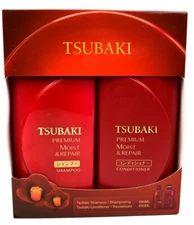 Tsubaki Shiseido Premium Moist & Repair Hair Shampoo and Conditioner, 2 x 490 mL