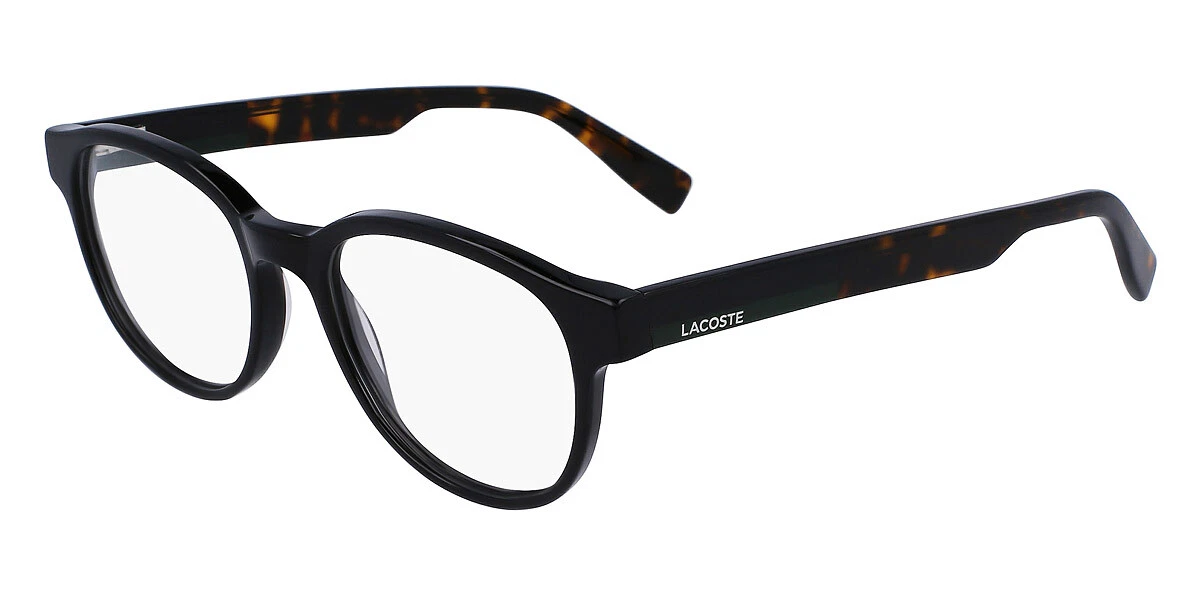 Lacoste L2921 Eyeglasses Men Black Wayfarer 52mm New Authentic