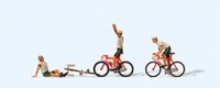 Preiser 25005 Radrennfahrer. Team 2, H0, Neu 2024