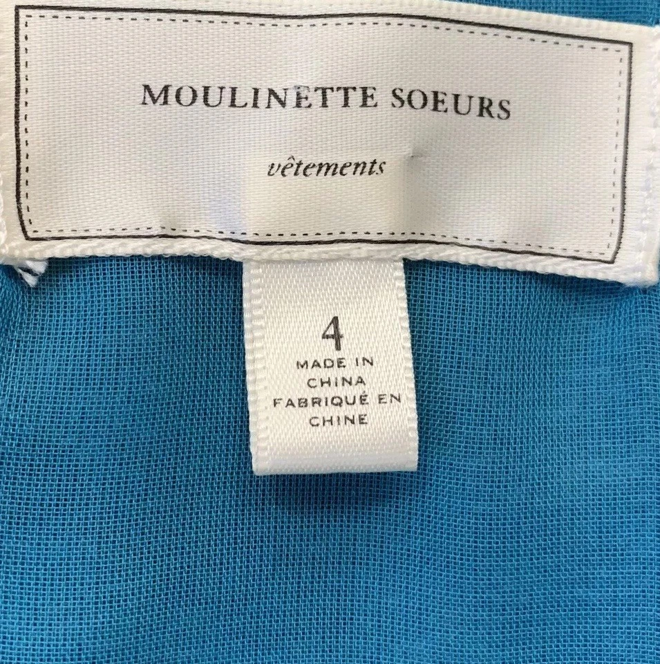 Vestido Anthropologie Moulinette Soeurs 4 Isla Noche Cuentas Seda Playa Trópico Foto 2 de 4